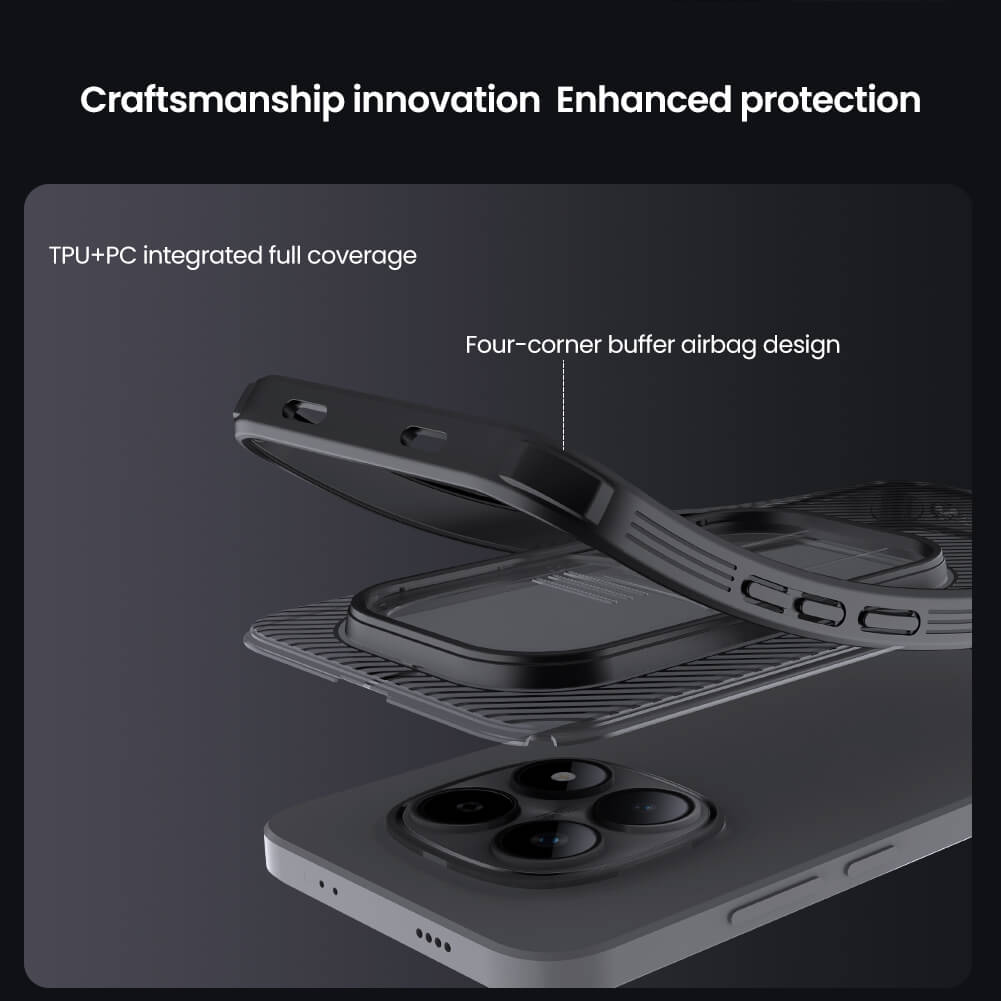 Чехол-крышка NILLKIN для Xiaomi Redmi Note 15 Pro (Chinese version) (серия CamShield Pro Clear)